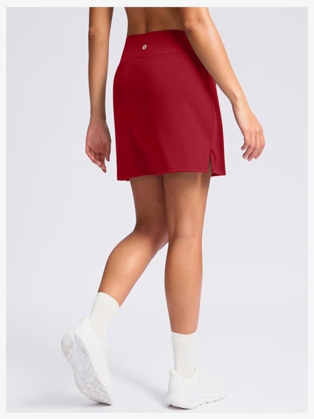 SANTINY High-Waisted A-Line Skort in  Red XS NWT! Athletic shorts skirt - Picture 2 of 11